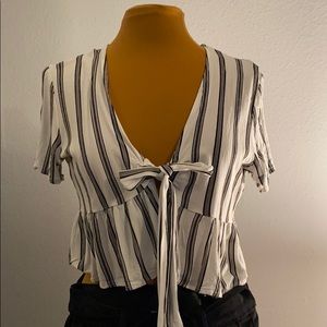 LA HEARTS stripped blouse